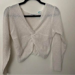 white cardigan sweater